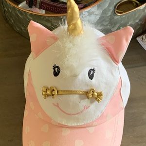 Girls unicorn ball hat